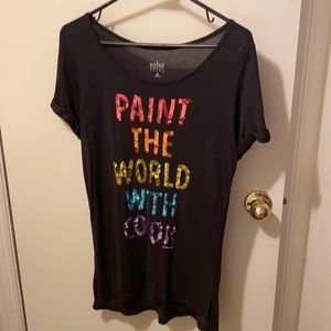 New York and Company sequin shirt